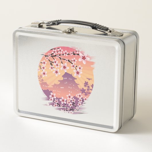 Peach Blossom Metall Brotdose (Vorderseite)