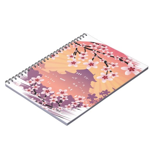 Peach Blossom Notizblock (Linke Seite)