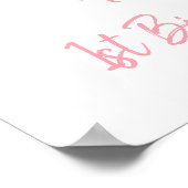 Peach Blossom One Sweet Peach Geburtstag Begrüßung Poster (Ecke)