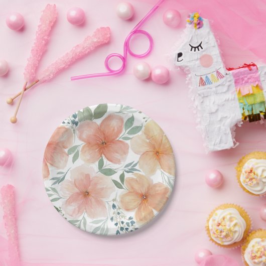 Peach Blossom Pappteller (Party)