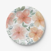 Peach Blossom Pappteller (Vorderseite)