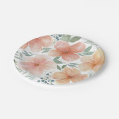 Peach Blossom Pappteller (Schrägansicht)