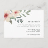 Peach Blossom Reception Card Begleitkarte (Vorderseite)