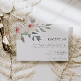 Peach Blossom Reception Card Begleitkarte