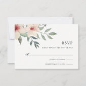 Peach Blossom RSVP-Karte RSVP Karte (Vorderseite)