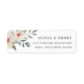 Peach Blossom Rücksendeadresse (Vorne)