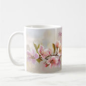 Peach Blossom Spring Floral Teacher Appreciation Kaffeetasse (Links)