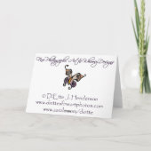 Peach Blossom Vielen Dank Dankeskarte (Rückseite)