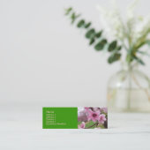 peach_blossoms1 mini visitenkarte (Stehend Vorderseite)