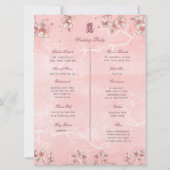 Peach Blossoms Double Xi Chinesisches Hochzeitspro (Rückseite)