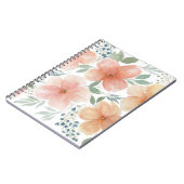Peach Blossoms SpiralNotebook Notizblock (Linke Seite)