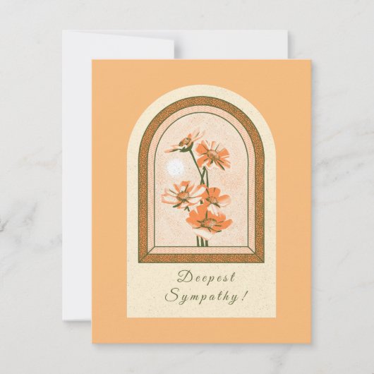 Peach Blossoms Sympathiekarte (Vorderseite)