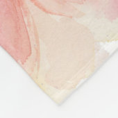 Peach Blossoms Throw Kissen Fleecedecke (Ecke)