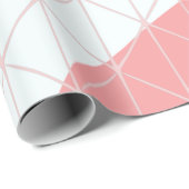 Peach & Blue Abstrakt Geschenkpapier (Rolleneckpunkt)