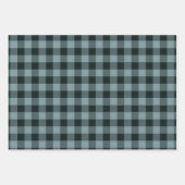 Peach Blue Brown Checkered Gingham Pattern Geschenkpapier Set (Vorderseite 2)