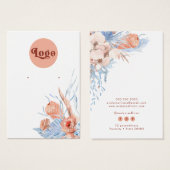 Peach blue tropring display card (Vorne & Hinten)