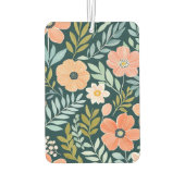 Peach, Blue und Green Boho Whimsical Autolufterfrischer (Rückseite)