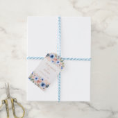 Peach Blue Wedding Collection Geschenkanhänger (Mit Garn)