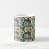 Peach Blue White Green Kaffeetasse (Mittel)