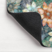 Peach Blue White Green Mousepad (Ecke)