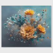 Peach Blume Burst - Packpapier (Flach)