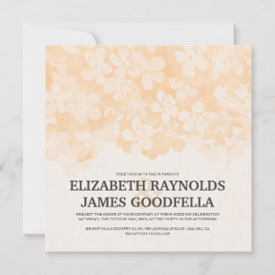 Peach Blume Einladungen Hochzeiten