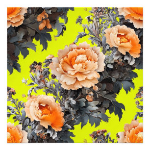 Peach-Blume Fotodruck