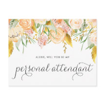 Peach Blume Gold Foil ist mein persönlicher Betreu