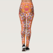 Peach-Blume Leggings (Rückseite)