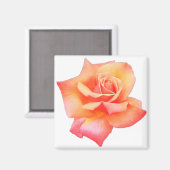 Peach-Blume Magnet (Vorderseite/Rückseite)