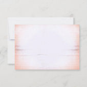 Peach Blume Mason jar Hochzeit RSVP Karten (Rückseite)