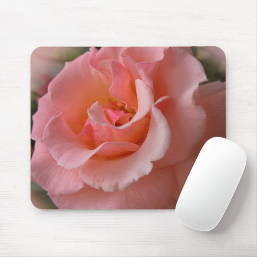 Peach Blume Mousepad Wilde Rose Dekoration Geschen (Mit Mouse)