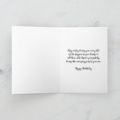 Peach Blume Schwester Birthday Card Karte (Innenseite)