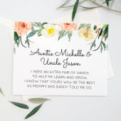 Peach Blume Werden Sie mein Vorschlag für meine El Einladung