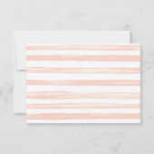 Peach & Blush-Blume Hochzeitskarte für RSVP Karte (Rückseite)