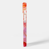 Peach Blush Dahlia Blossom Case-Mate iPhone Hülle (Rückseite / Links)