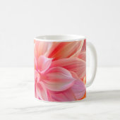 Peach Blush Dahlia Blossom Kaffeetasse (VorderseiteRechts)