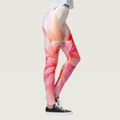 Peach Blush Dahlia Blossom Leggings (Rechts)