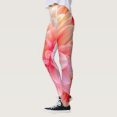 Peach Blush Dahlia Blossom Leggings (Links)