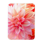 Peach Blush Dahlia Blossom Magnet (Vertikal)