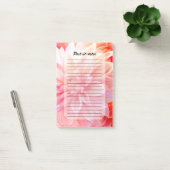 Peach Blush Dahlia Blossom Post-it Klebezettel (Büro)