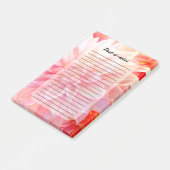 Peach Blush Dahlia Blossom Post-it Klebezettel (angewinkelt)