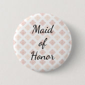 Peach Blush Damask Made of Ehre Button (Vorderseite)