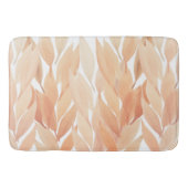 Peach Blush Foliage Aquarellfarben Pastelltöne Badematte (Vorderseite)