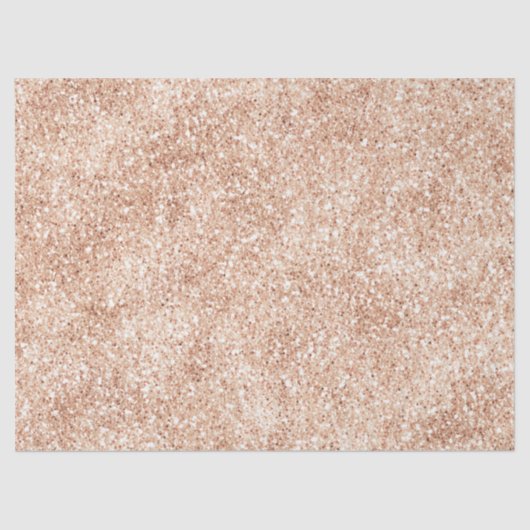 Peach Blush Gold Glitzer    Seidenpapier (Vorderseite)