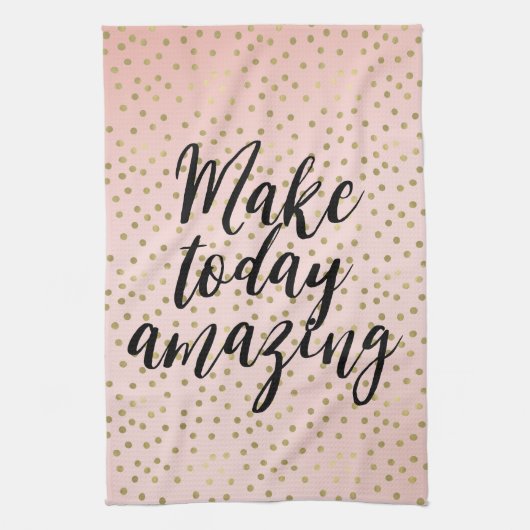 Peach Blush Gold Inspiration Phantastisch Geschirrtuch (Vertikal)