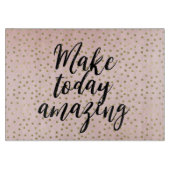 Peach Blush Gold Inspiration Phantastisch Schneidebrett (Vorderseite)