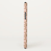 Peach Blush & Gold Modern Boho Geometric Glam Case-Mate iPhone Hülle (Hinten/Rechts)