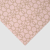 Peach Blush & Gold Modern Boho Geometric Glam Seidenpapier (Ausschnitt)