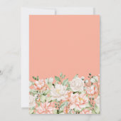 Peach Blush Ivory Save the Date Einladung (Rückseite)